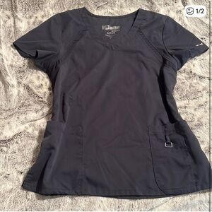 Grey's Anatomy Charcoal Scrub Top